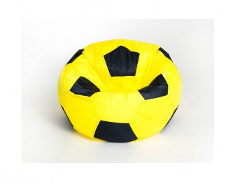 Кресло-мешок Мяч малый желто-черное в Тавде - tavda.mebel-74.com | фото