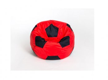 Кресло-мешок Мяч малый красно-черное в Тавде - tavda.mebel-74.com | фото