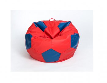 Кресло-мешок Мяч большой Экокожа красно-синее в Тавде - tavda.mebel-74.com | фото