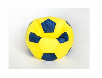 Кресло-мешок Мяч малый желто-синее в Тавде - tavda.mebel-74.com | фото