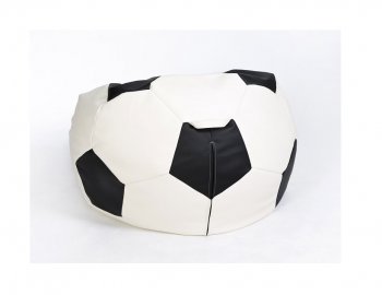 Кресло-мешок Мяч большой бело-черное в Тавде - tavda.mebel-74.com | фото