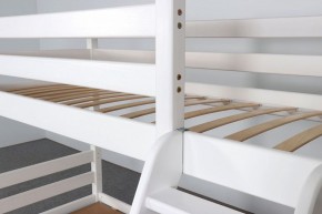 АДЕЛЬ Кровать двухъярусная с наклонной лестницей (белый) в Тавде - tavda.mebel-74.com | фото