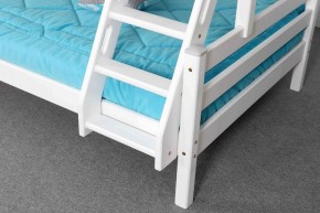 АДЕЛЬ Кровать двухъярусная с наклонной лестницей (белый) в Тавде - tavda.mebel-74.com | фото