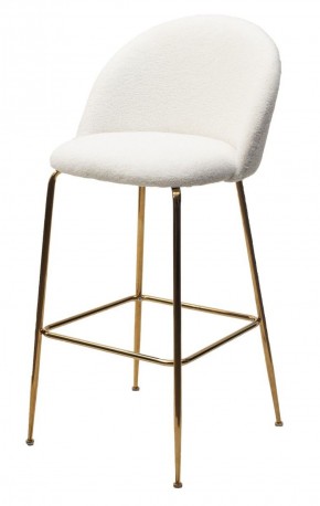 Барный стул GLADE NINI-01 Белый, teddy / золотой каркас М-City в Тавде - tavda.mebel-74.com | фото