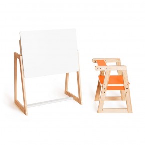 Детская растущая парта и стул Я САМ "Краски" (Оранжевый) в Тавде - tavda.mebel-74.com | фото
