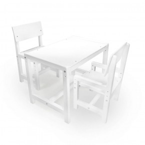 Детский растущий комплект стол и два стула  Я САМ "Лофт" (Белый, Белый) в Тавде - tavda.mebel-74.com | фото