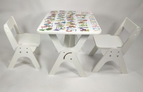 Детский растущий стол-парта и два стула Я САМ "Умка-Дуо" (Алфавит) в Тавде - tavda.mebel-74.com | фото