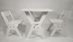 Детский растущий стол-парта и два стула Я САМ "Умка-Дуо" (Белый) в Тавде - tavda.mebel-74.com | фото