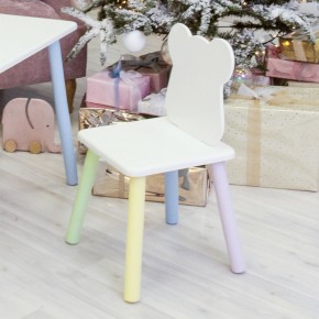 Детский стул Мишутка (Белый/Белый/Цветной) в Тавде - tavda.mebel-74.com | фото