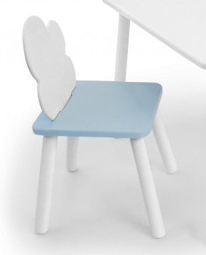 Детский стул Облачко (Белый/Голубой/Белый) в Тавде - tavda.mebel-74.com | фото