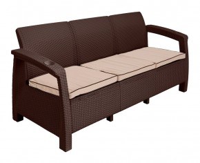 Диван Yalta Premium Sofa 3 Set (Ялта) шоколадный (+подушки под спину) в Тавде - tavda.mebel-74.com | фото