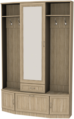 Шкаф для прихожей с зеркалом арт.600 в Тавде - tavda.mebel-74.com | фото