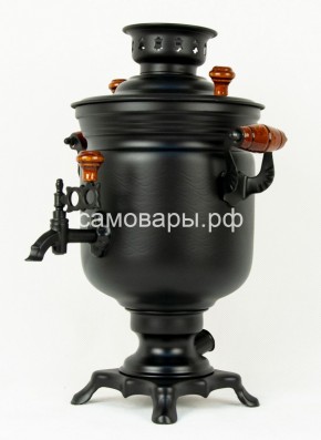 Электрический самовар "Черный Русский" матовая банка на 3 литра (Ограниченная серия) в Тавде - tavda.mebel-74.com | фото