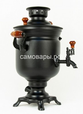 Электрический самовар "Черный Русский" матовая банка на 3 литра (Ограниченная серия) в Тавде - tavda.mebel-74.com | фото