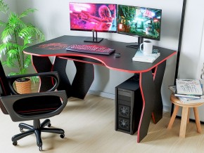 Компьютерный стол КЛ №9.0 (Черный/Красный) в Тавде - tavda.mebel-74.com | фото