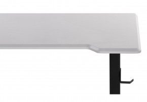 Компьютерный стол Маркос с механизмом подъема 120х75х75 белая шагрень / черный в Тавде - tavda.mebel-74.com | фото