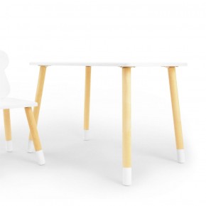 Комплект детской мебели стол и стул Звездочка (Белый/Белый/Береза) в Тавде - tavda.mebel-74.com | фото