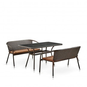 Комплект мебели из иск. ротанга T286A/S139A-W53 Brown в Тавде - tavda.mebel-74.com | фото