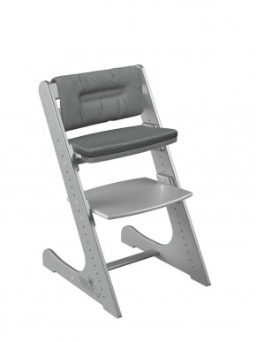 Комплект растущий стул и подушки Конёк Горбунёк Комфорт  (Серый металлик, Графит) в Тавде - tavda.mebel-74.com | фото