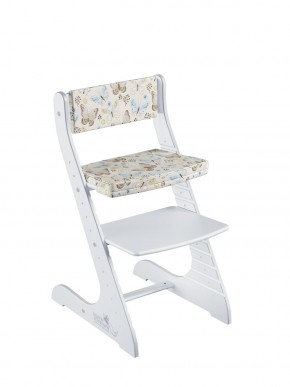 Комплект растущий стул и подушки Конёк Горбунёк Стандарт (Белый, Бабочки) в Тавде - tavda.mebel-74.com | фото