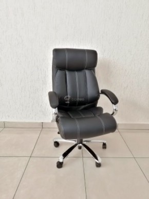Кресло Barneo K-303 для руководителя (черная экокожа) в Тавде - tavda.mebel-74.com | фото