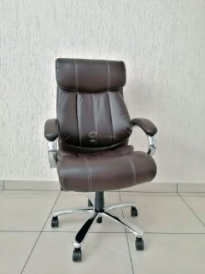 Кресло Barneo K-303 для руководителя (коричневая экокожа) в Тавде - tavda.mebel-74.com | фото