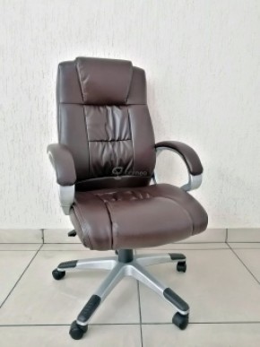 Кресло Barneo K-6 для руководителя (коричневая экокожа) в Тавде - tavda.mebel-74.com | фото