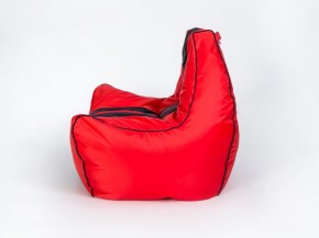 Кресло бескаркасное Авто (Красное с черной полосой) в Тавде - tavda.mebel-74.com | фото