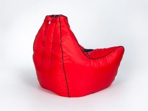 Кресло бескаркасное Авто (Красное с черной полосой) в Тавде - tavda.mebel-74.com | фото