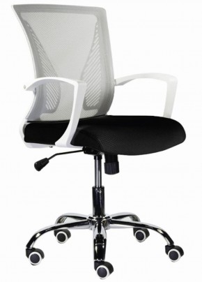 Кресло BRABIX "Wings MG-306" (пластик белый, хром, сетка, серое/черное) 532010 в Тавде - tavda.mebel-74.com | фото
