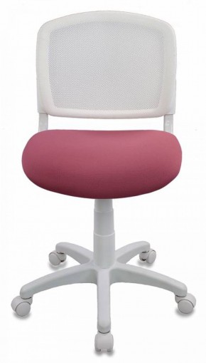 Кресло детское Бюрократ CH-W296NX/26-31 белый TW-15 розовый 26-31 в Тавде - tavda.mebel-74.com | фото