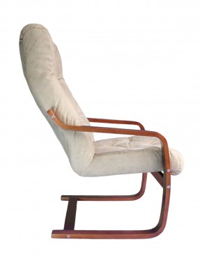 Кресло для отдыха (пружинка) Магнат 102-З-КР замша КРЕМ в Тавде - tavda.mebel-74.com | фото