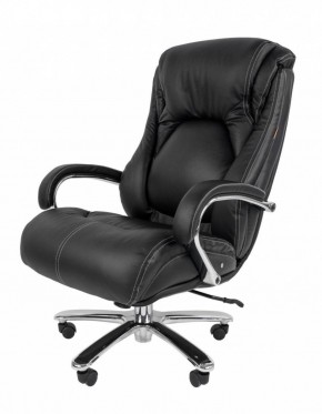 Кресло для руководителя CHAIRMAN 402 (Кожа) Черное в Тавде - tavda.mebel-74.com | фото