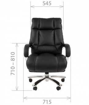 Кресло для руководителя CHAIRMAN 405 (Кожа) Черное в Тавде - tavda.mebel-74.com | фото