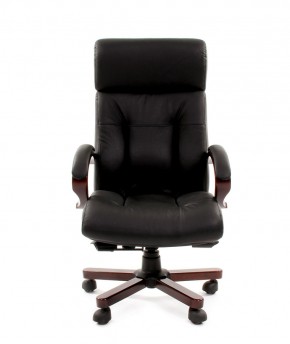 Кресло для руководителя CHAIRMAN  421 (Натуральная кожа) Черное в Тавде - tavda.mebel-74.com | фото