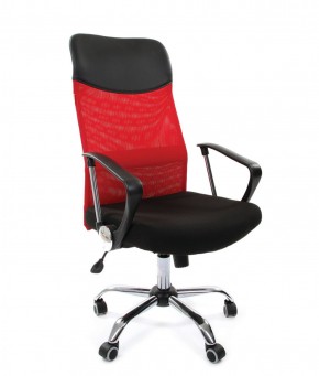Кресло для руководителя CHAIRMAN 610 N (15-21 черный/сетка красный) в Тавде - tavda.mebel-74.com | фото