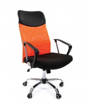 Кресло для руководителя CHAIRMAN 610 N (15-21 черный/сетка оранжевый) в Тавде - tavda.mebel-74.com | фото