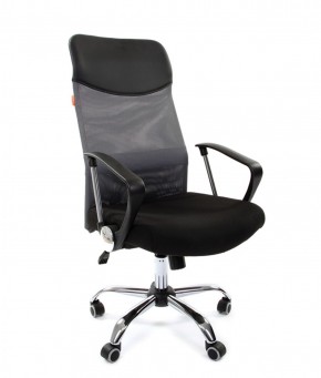 Кресло для руководителя CHAIRMAN 610 N(15-21 черный/сетка серый) в Тавде - tavda.mebel-74.com | фото