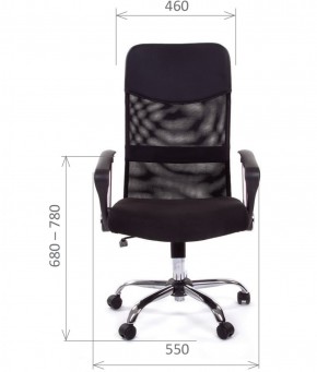 Кресло для руководителя CHAIRMAN 610 N (15-21 черный/сетка синий) в Тавде - tavda.mebel-74.com | фото