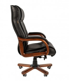 Кресло для руководителя CHAIRMAN  653 (Кожа) Черное в Тавде - tavda.mebel-74.com | фото