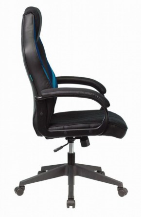 Кресло игровое Бюрократ VIKING 3 AERO BLUE черный/синий в Тавде - tavda.mebel-74.com | фото