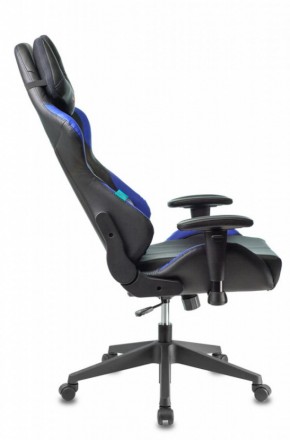 Кресло игровое Бюрократ VIKING 5 AERO BLUE черный/синий в Тавде - tavda.mebel-74.com | фото