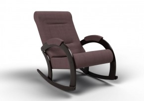Кресло-качалка Венето 13-Т-КМ (ткань/венге) КОФЕ С МОЛОКОМ в Тавде - tavda.mebel-74.com | фото
