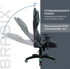 Кресло компьютерное BRABIX "GT Carbon GM-120" (черное/зеленое) 531929 в Тавде - tavda.mebel-74.com | фото