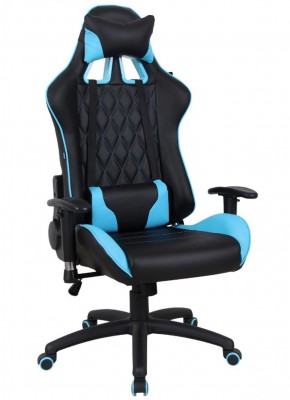 Кресло компьютерное BRABIX "GT Master GM-110" (черное/голубое) 531928 в Тавде - tavda.mebel-74.com | фото