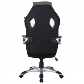Кресло компьютерное BRABIX Techno GM-002 (ткань) черное/серое, вставки белые (531815) в Тавде - tavda.mebel-74.com | фото