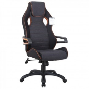 Кресло компьютерное BRABIX Techno Pro GM-003 (ткань черное/серое, вставки оранжевые) 531813 в Тавде - tavda.mebel-74.com | фото