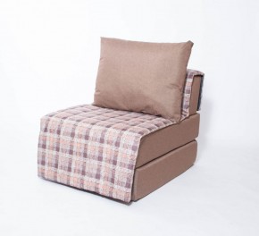 Кресло-кровать бескаркасное Харви (коричневый-квадро беж) в Тавде - tavda.mebel-74.com | фото
