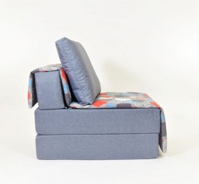 Кресло-кровать бескаркасное Харви (серый-геометрия слейт) в Тавде - tavda.mebel-74.com | фото