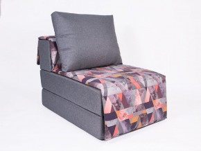 Кресло-кровать бескаркасное Харви (серый-сноу манго) в Тавде - tavda.mebel-74.com | фото